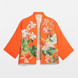 Chico's Tropical Floral Kimono